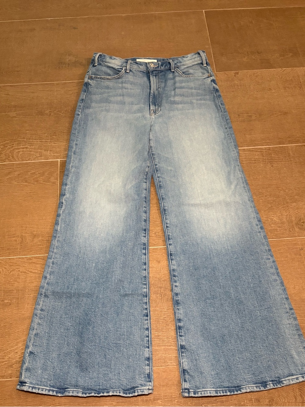 MOTHER Denim The Hustler Roller Sneak Sz 29 wide leg